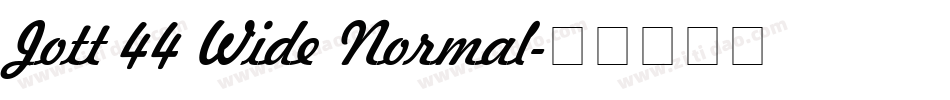 Jott 44 Wide Normal字体转换
